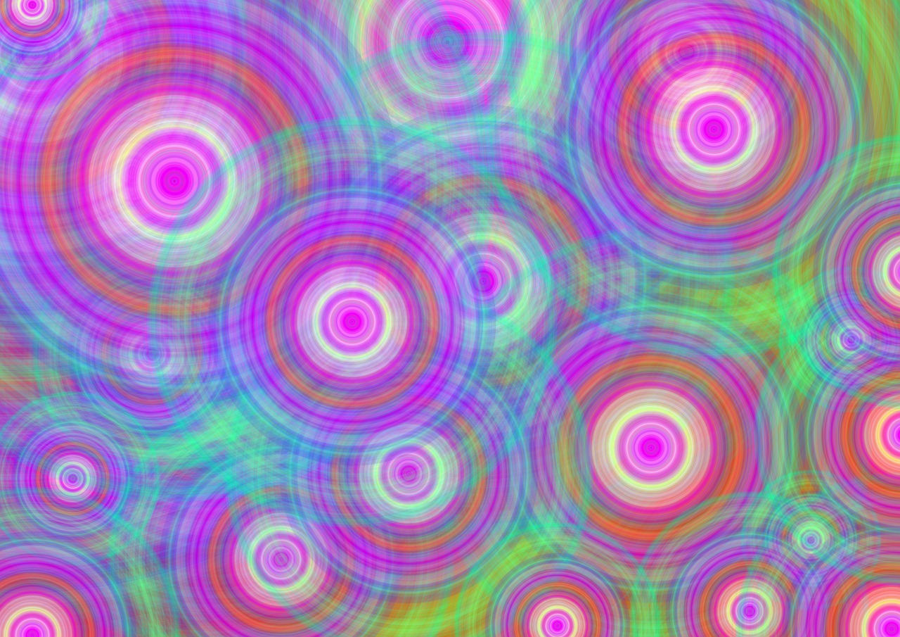 circle colorful pattern free photo