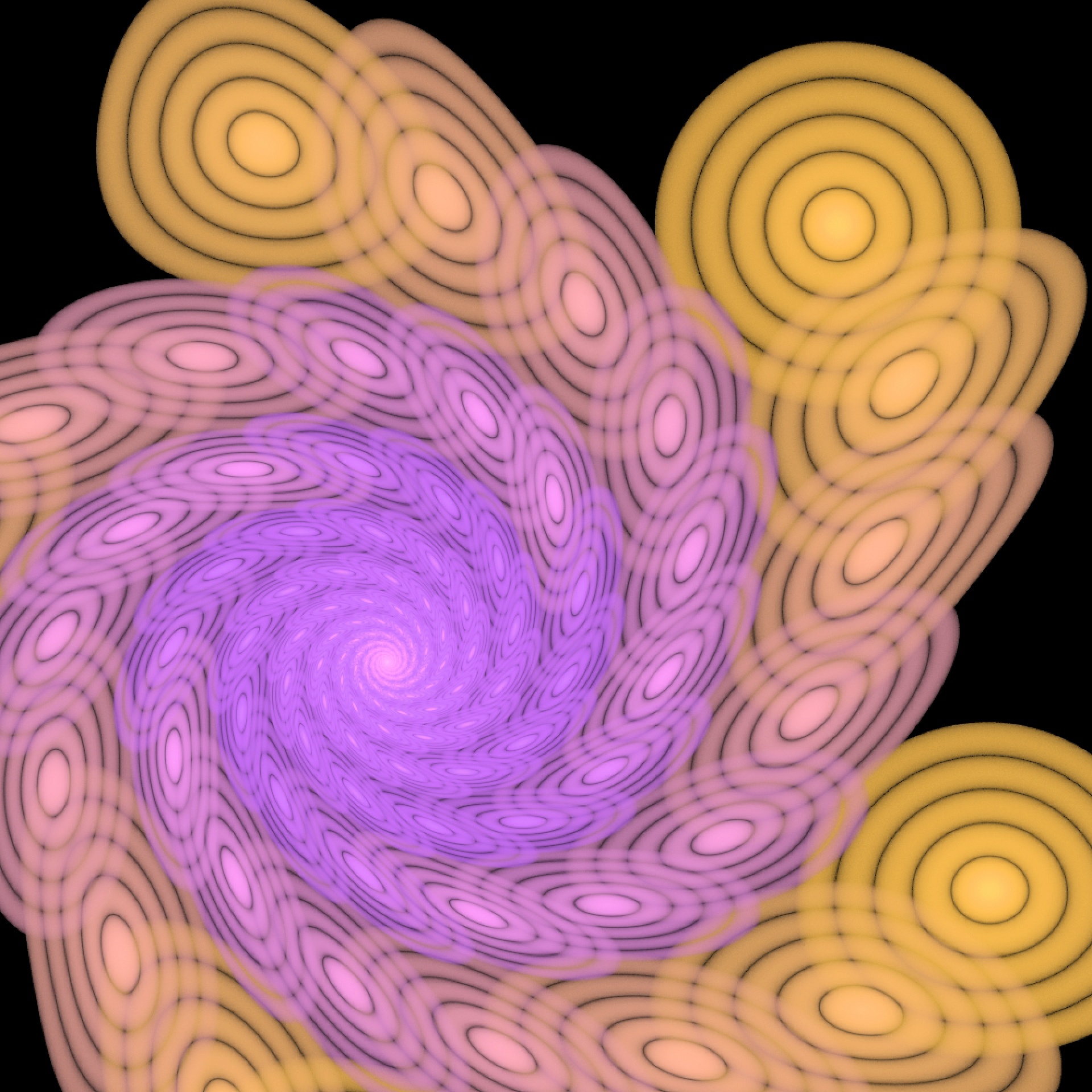 circles spiral abstract free photo