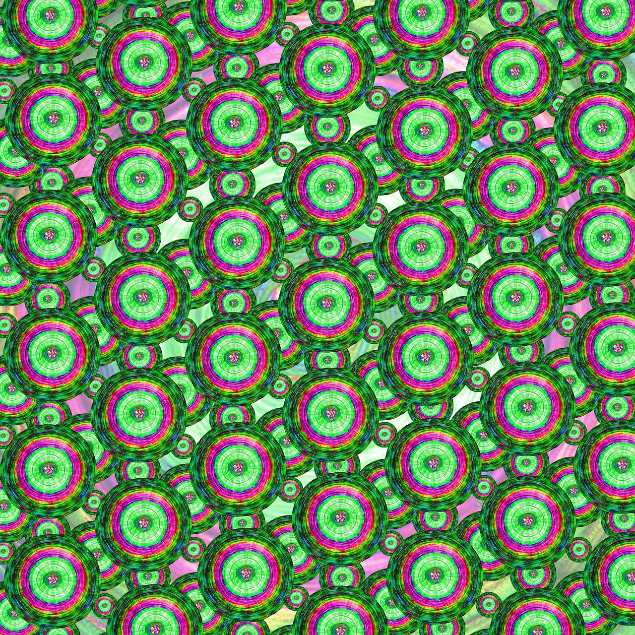 circles psychedelic decoration free photo