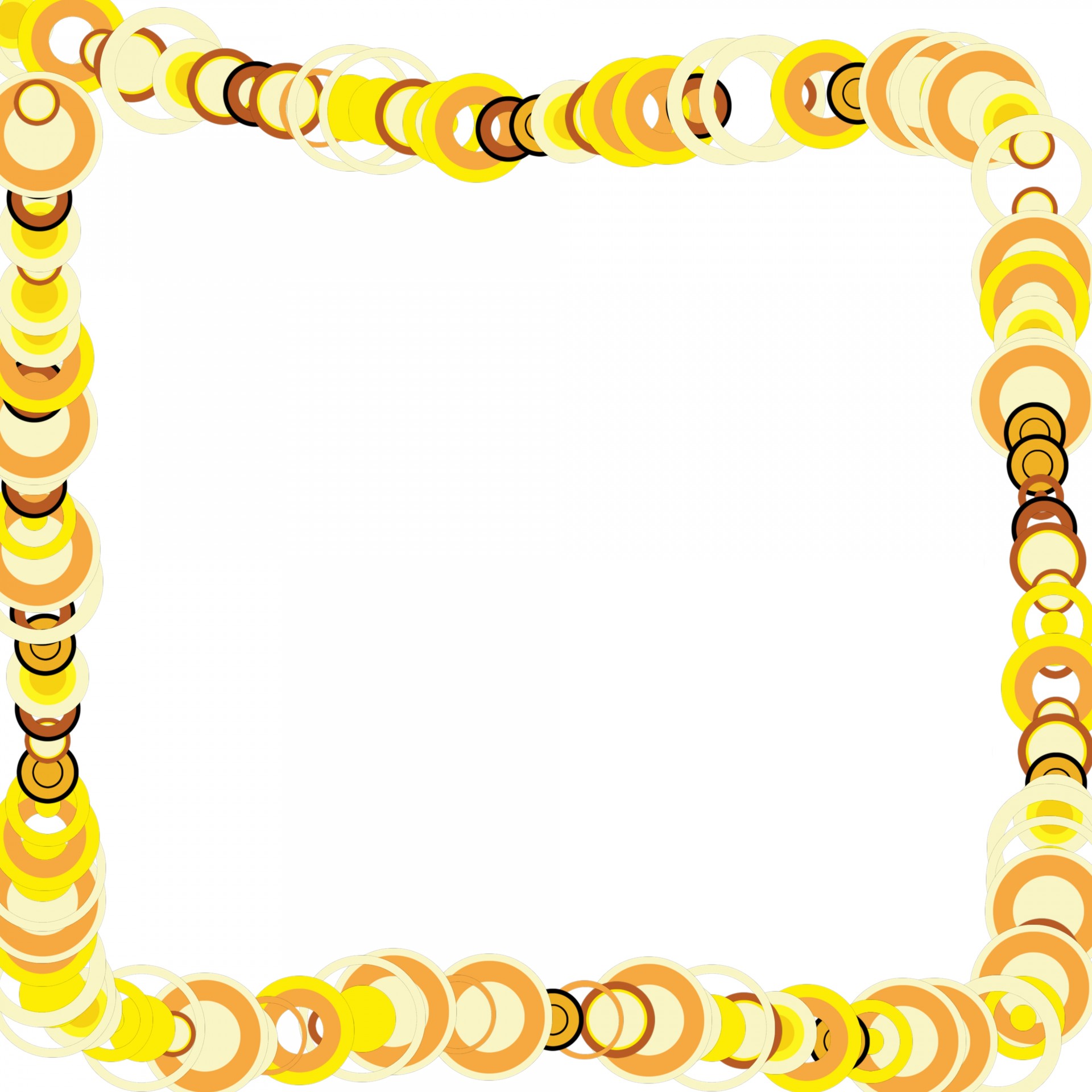 yellow circles square free photo