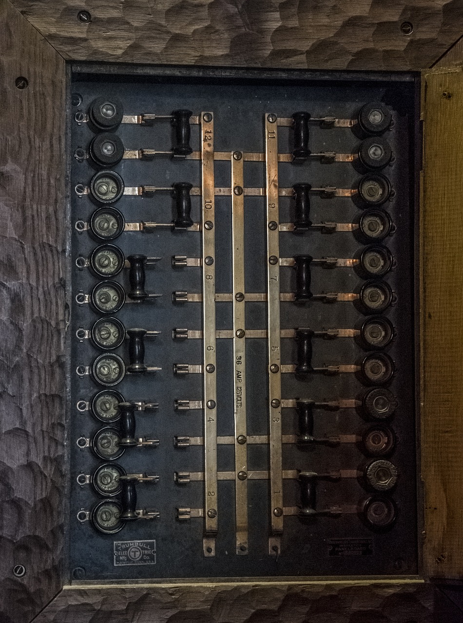 circuit breaker steampunk old free photo