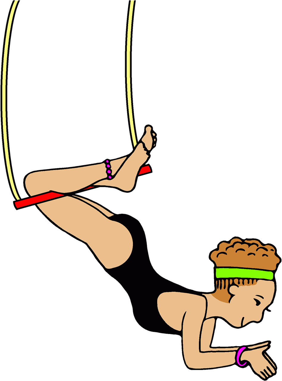 circus acrobat trapeze free photo