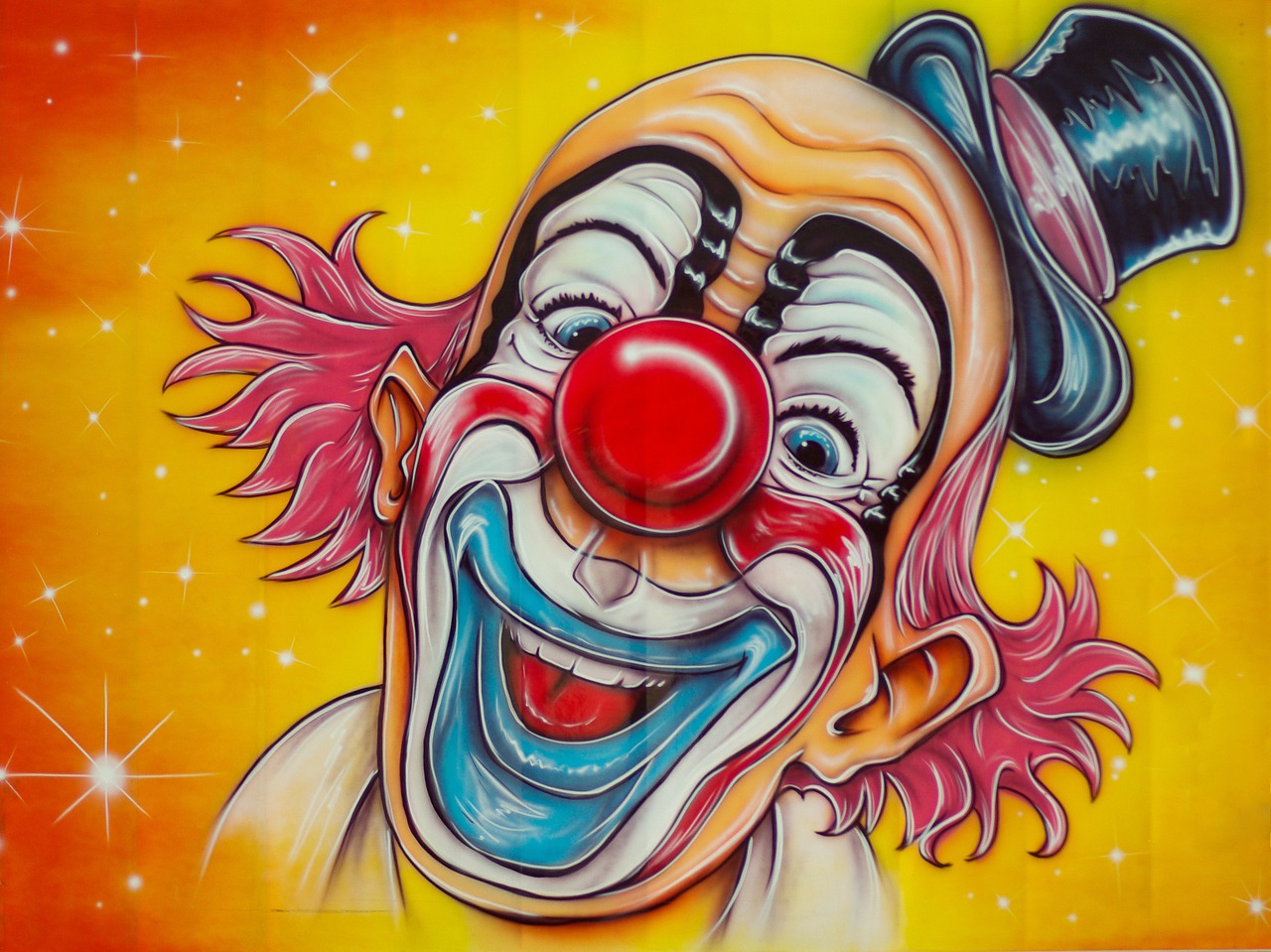 circus clown disguise free photo
