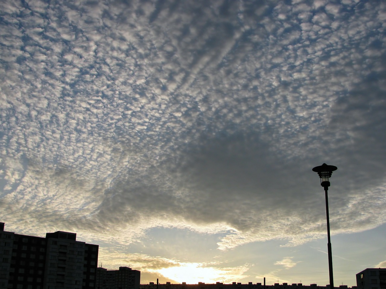 cirrus clouds sunset free photo