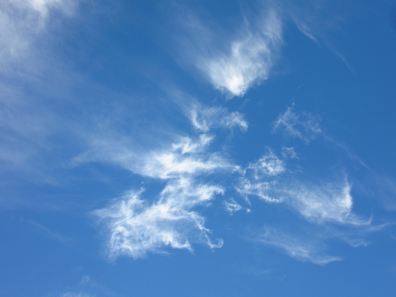 cirrus cirrus intortus clouds free photo