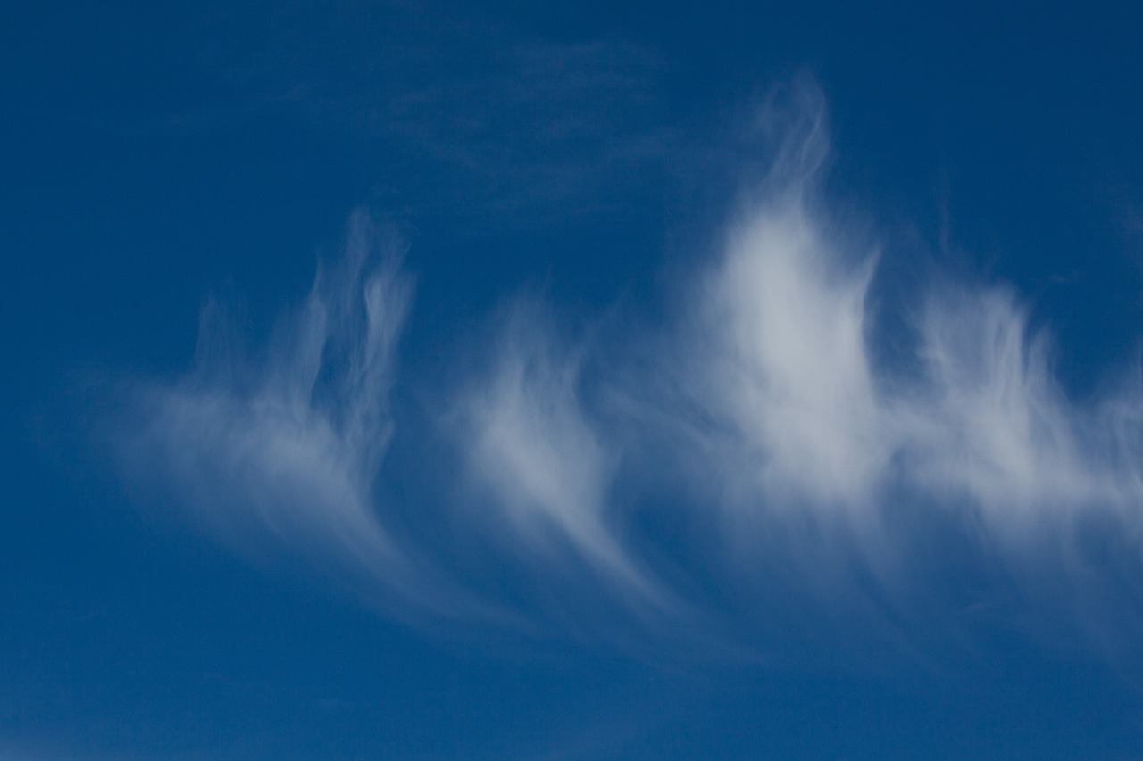 cirrus clouds clouds blue free photo