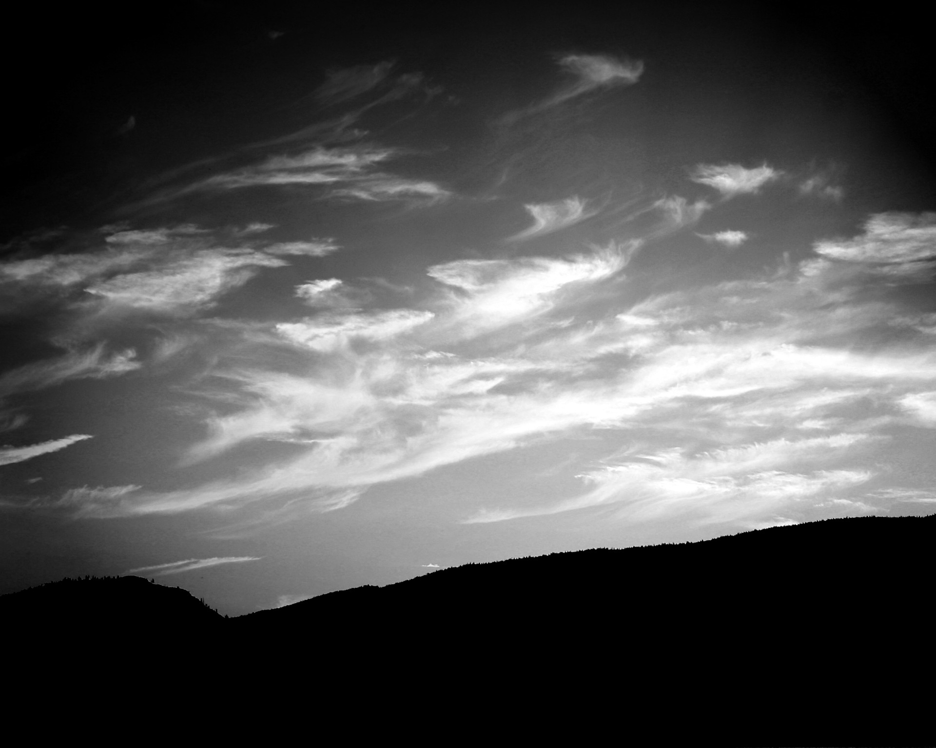 clouds sunset okanogan lake free photo