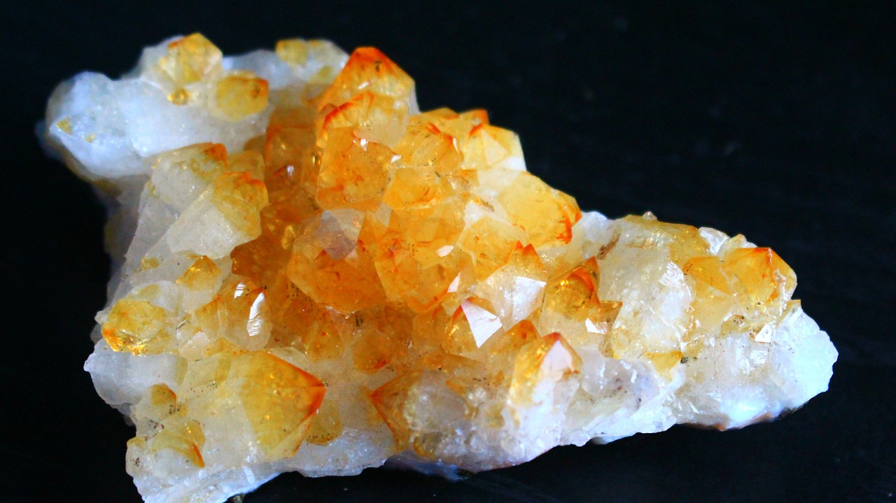 citrine crystal stone free photo