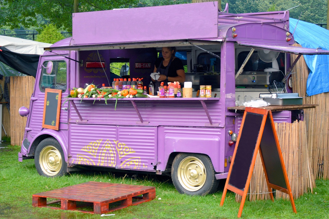 citroën hy food truck verkoopwagen free photo