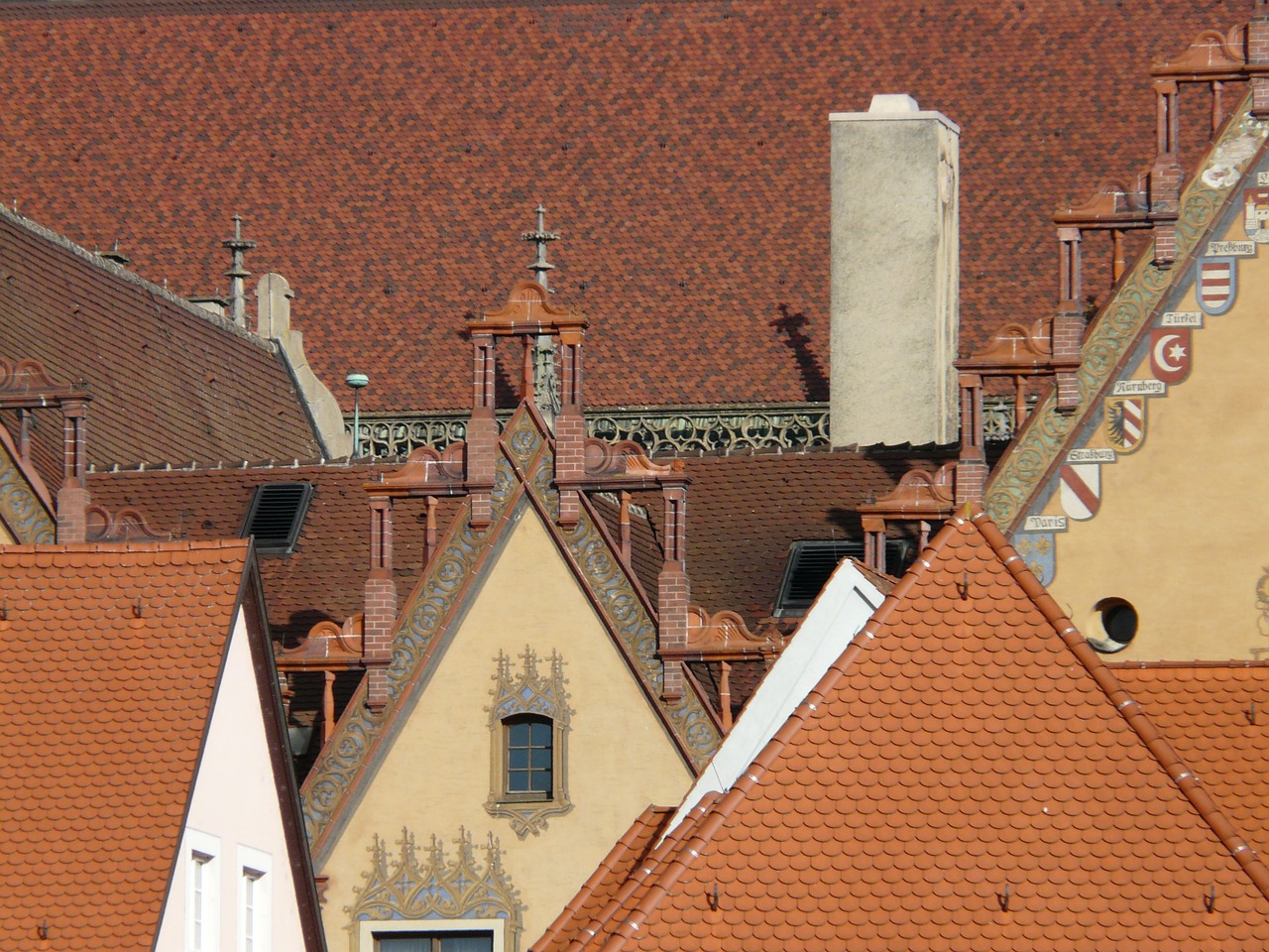 city building roofs free photo