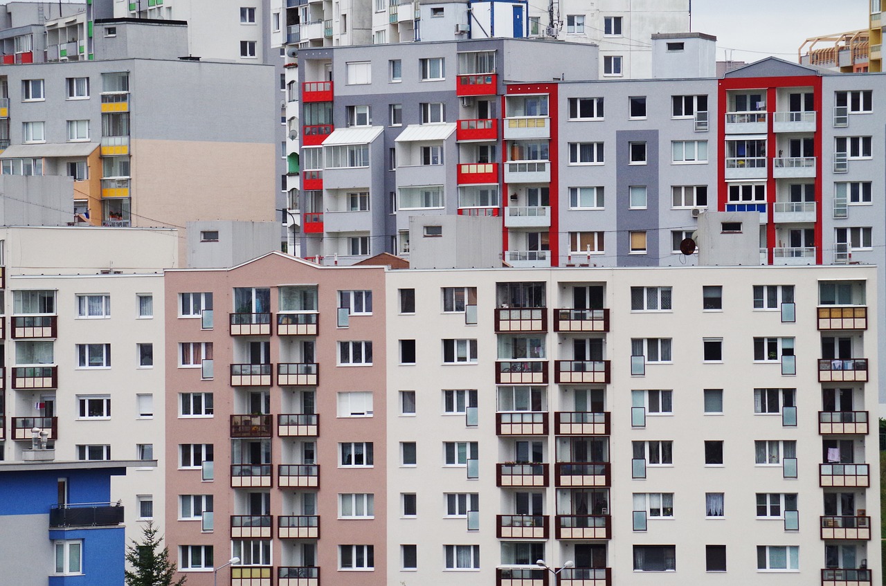 city apartments buildings free photo