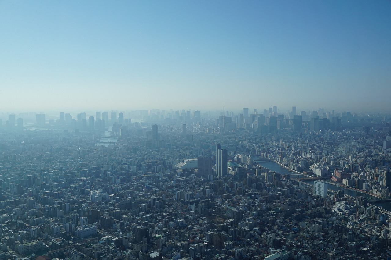 tokyo city fog free photo