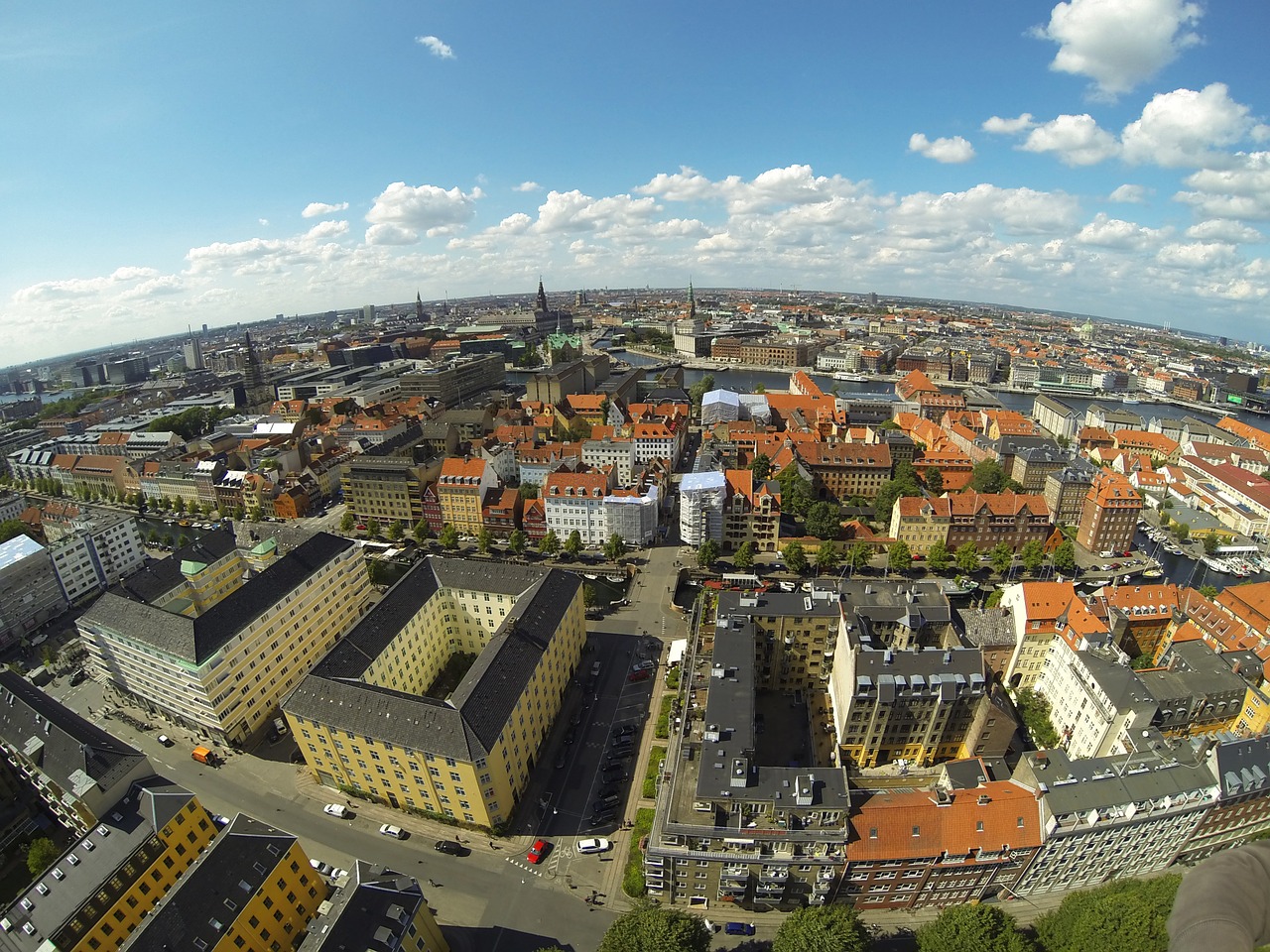 city aerial view palaces free photo