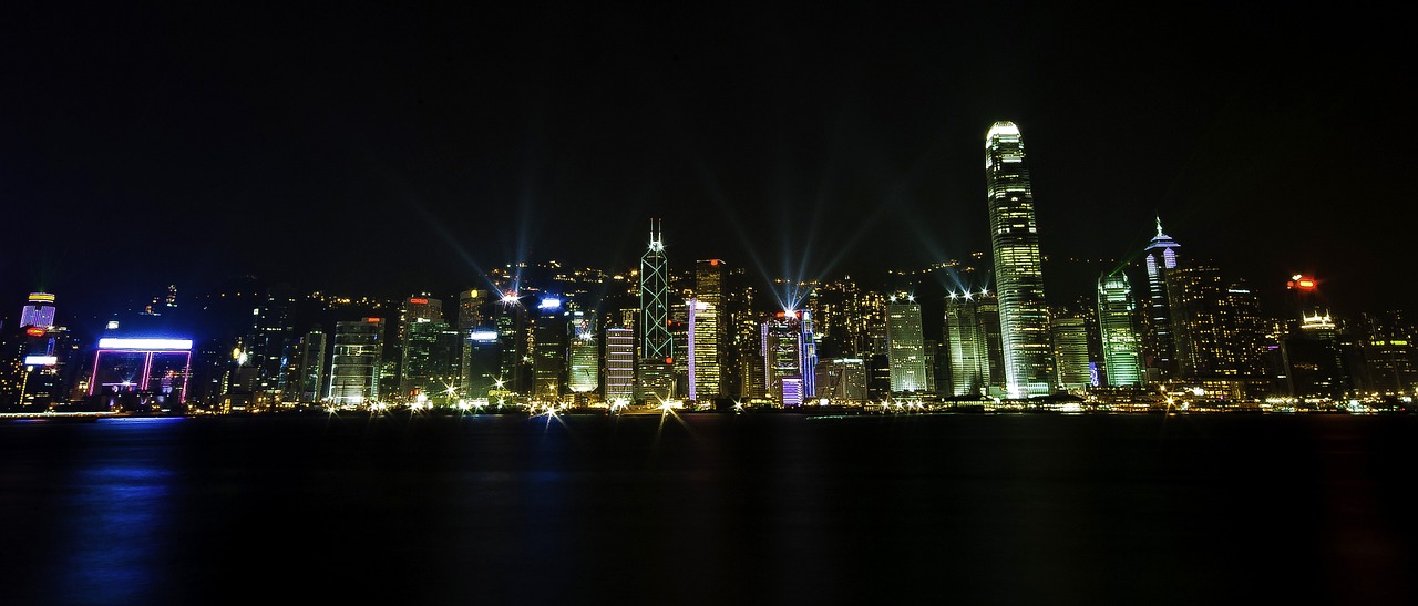 city lights night free photo