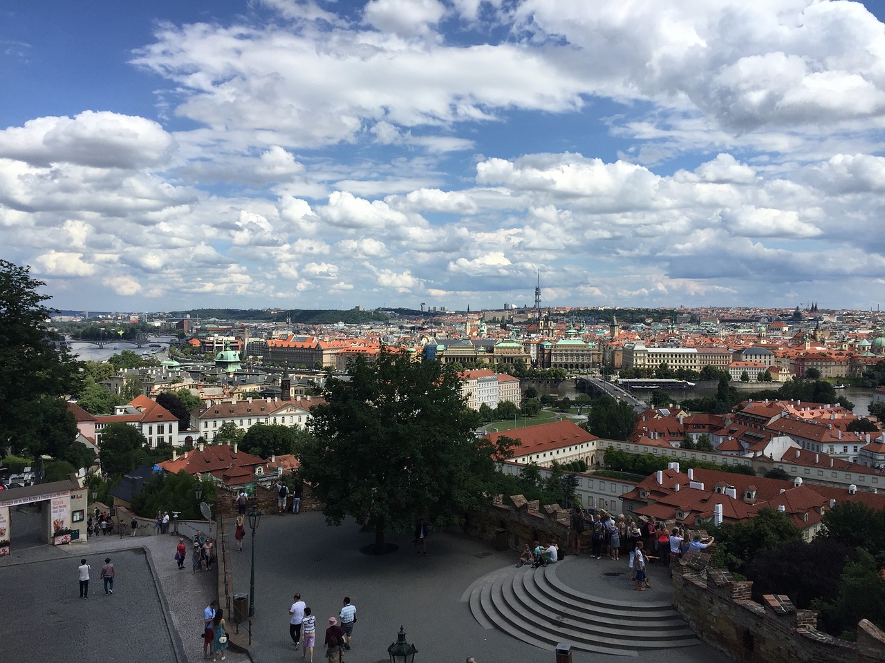 prague city view free photo