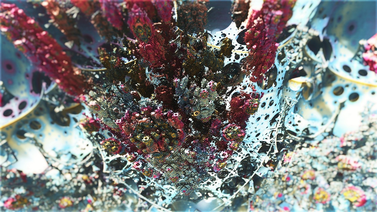 city fractal 3d free photo