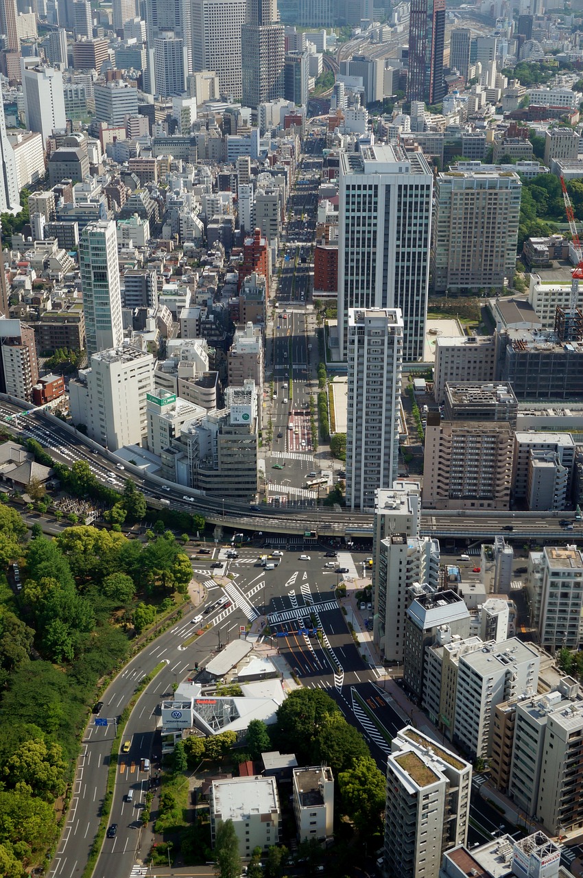 city tokyo skyscrapers free photo