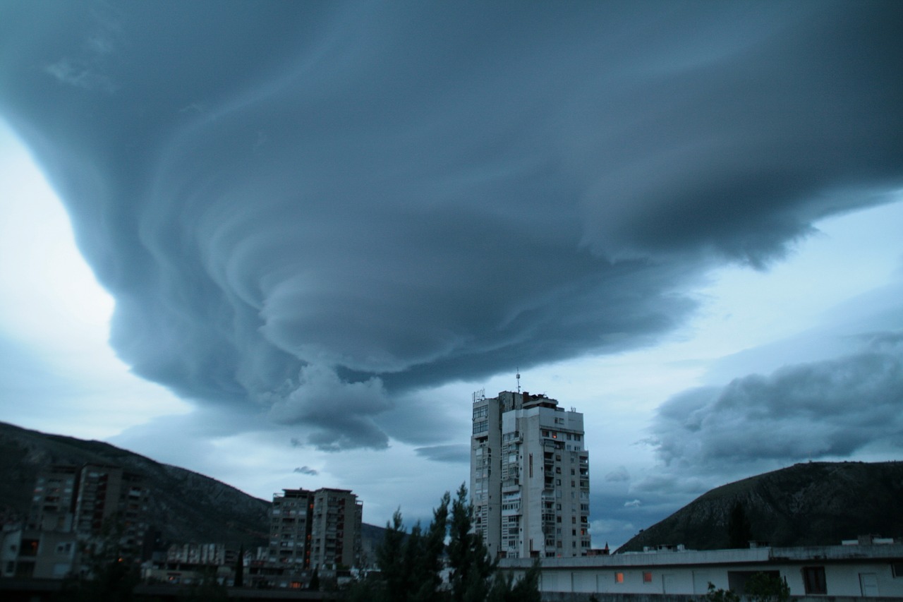 city vortex storm free photo