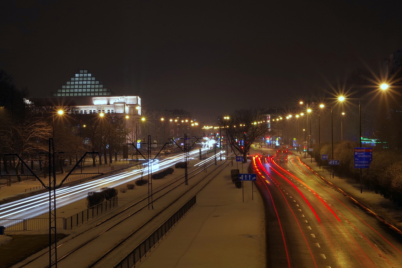 city night light free photo