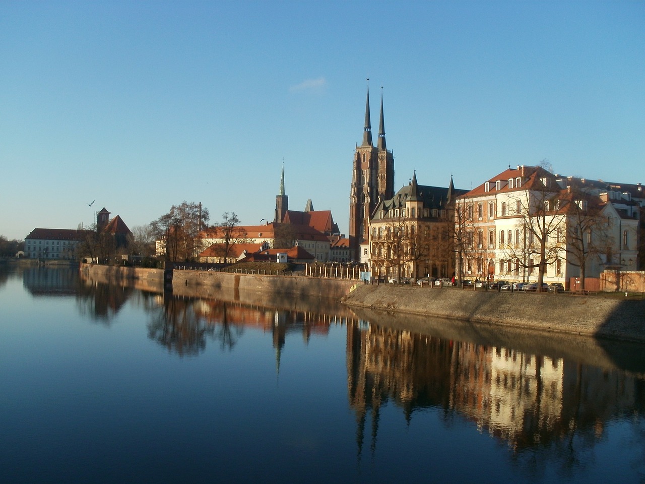 city wrocław panorama of the city free photo