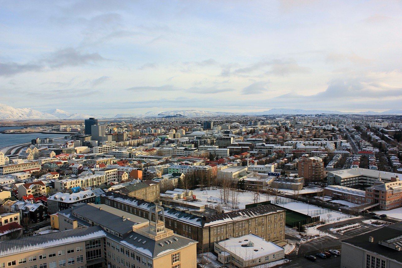 city rooftop ariel free photo