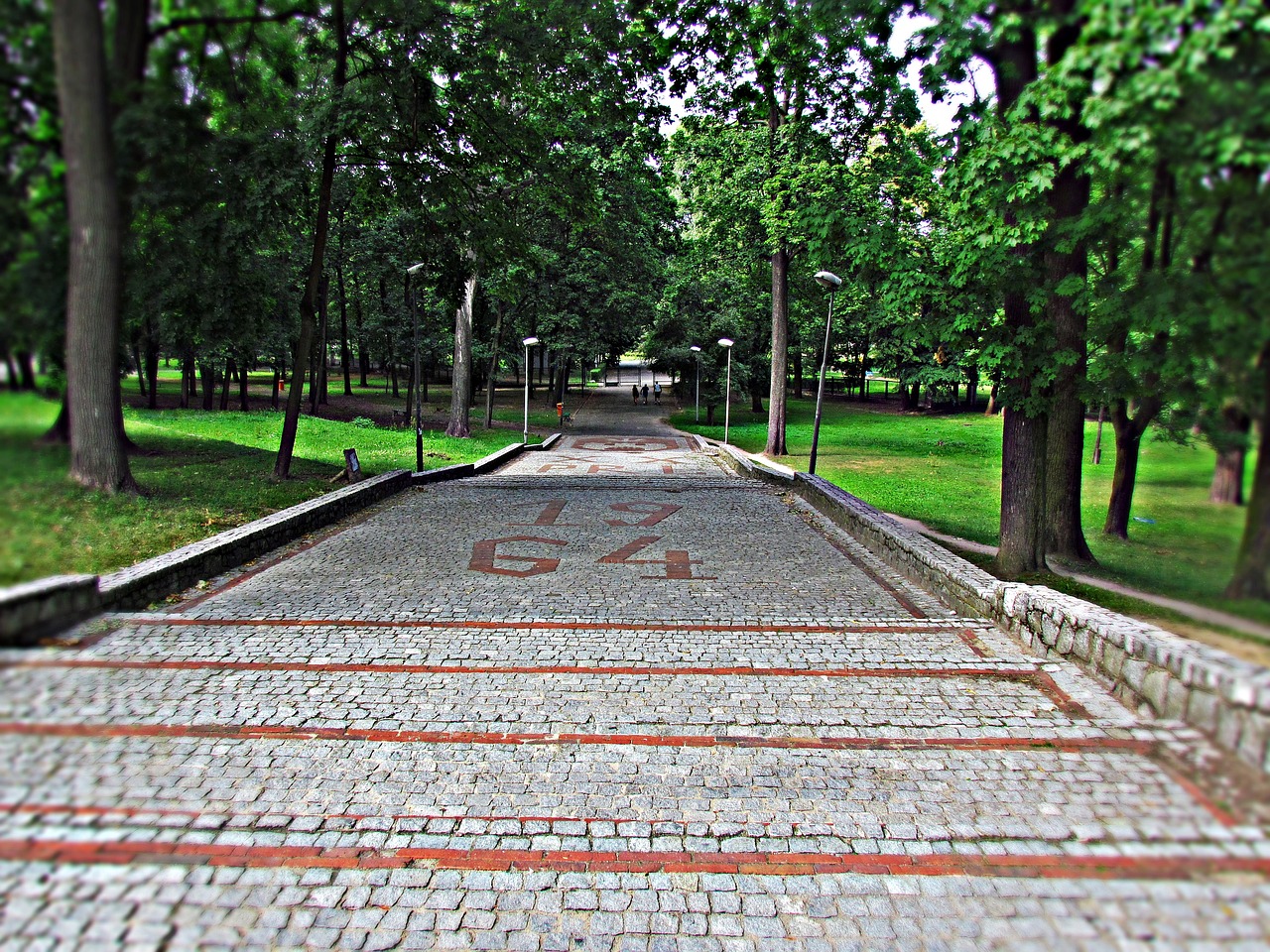 city park stairs free photo