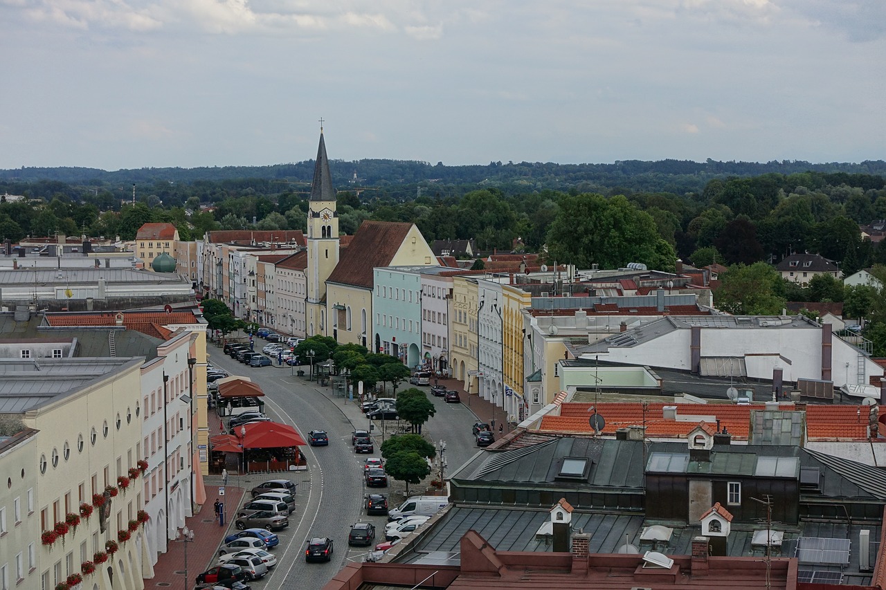 city mühldorf town square free photo