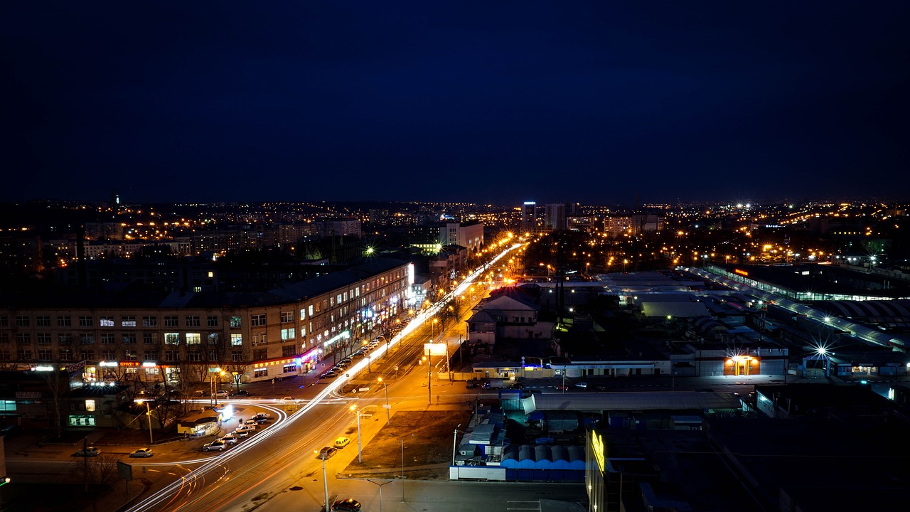 city kharkov night free photo