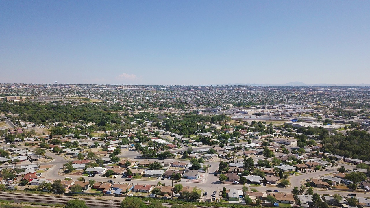 city houses aerial photo free photo