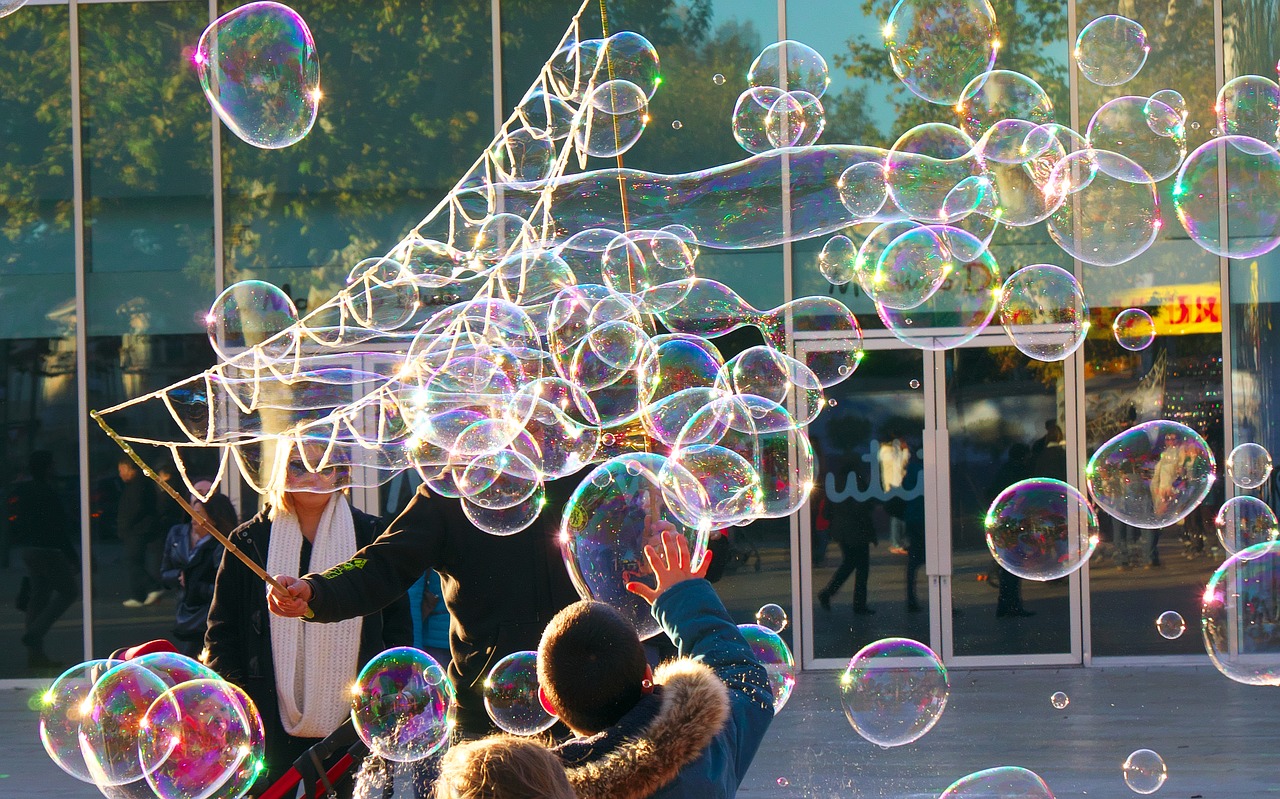 city game bubbles free photo