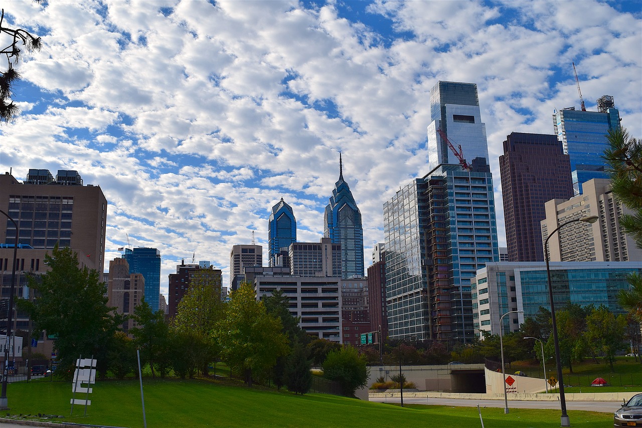 city skyscrapers buildings free photo