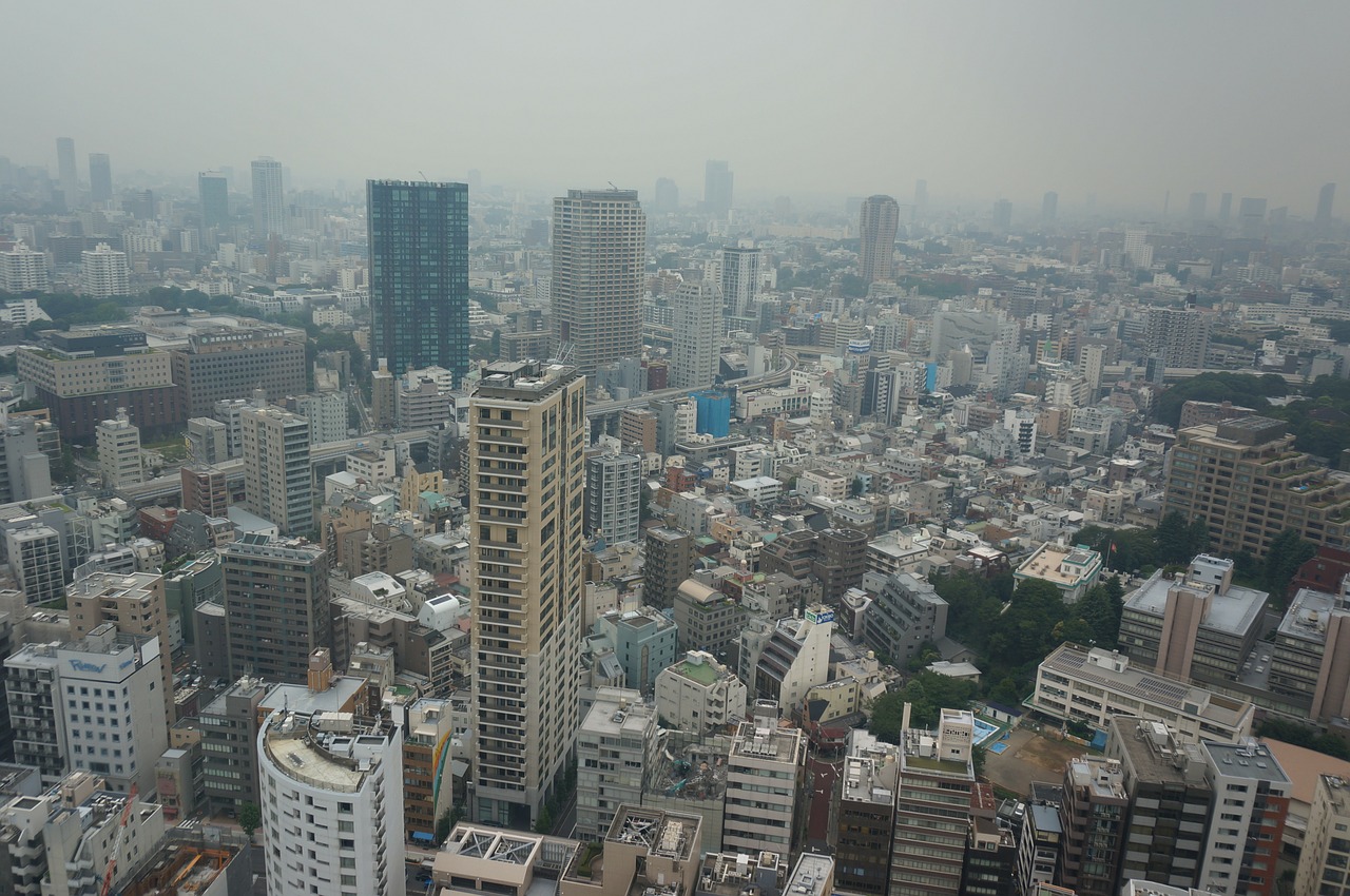 city skyline tokyo free photo