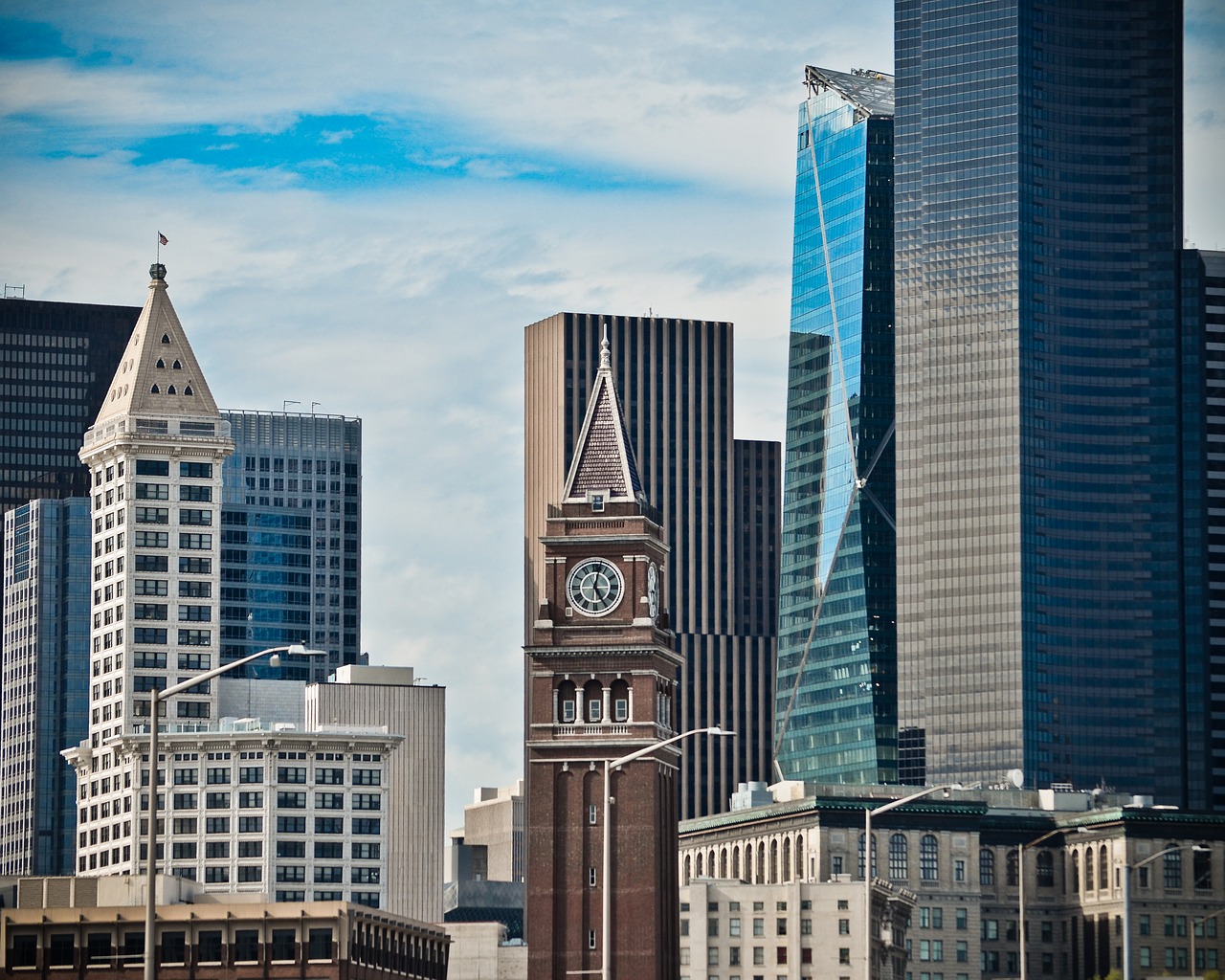 city  buildings  skyscrapers free photo