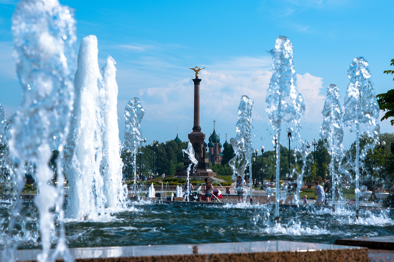 city  yaroslavl  fountain free photo