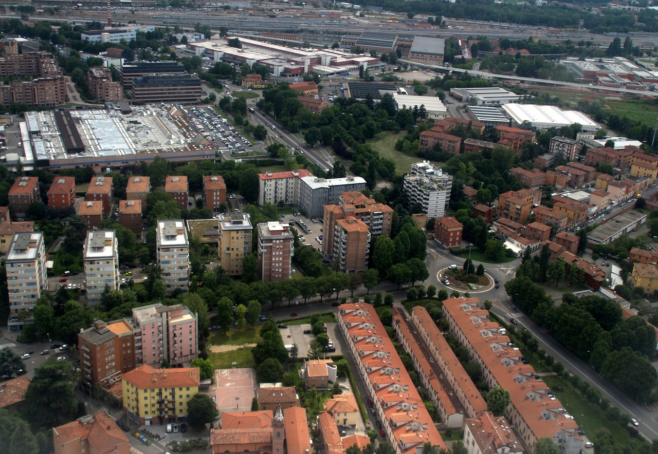 city  buildings  plane free photo