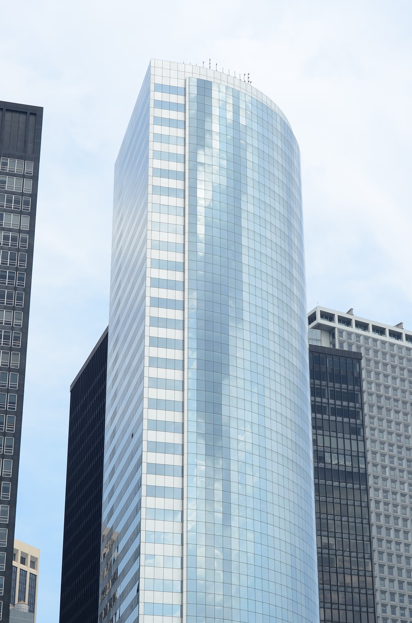 city  skyscraper  office building free photo