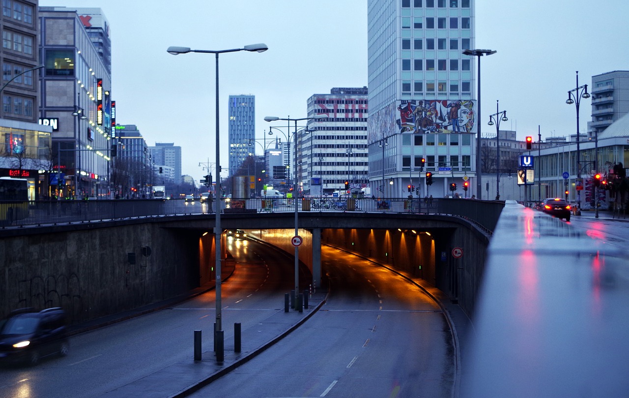 city  traffic  tunnel free photo
