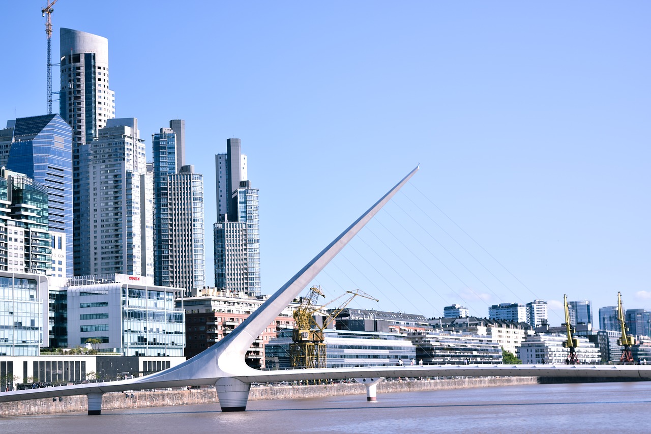 city  bridge  buenos aires free photo