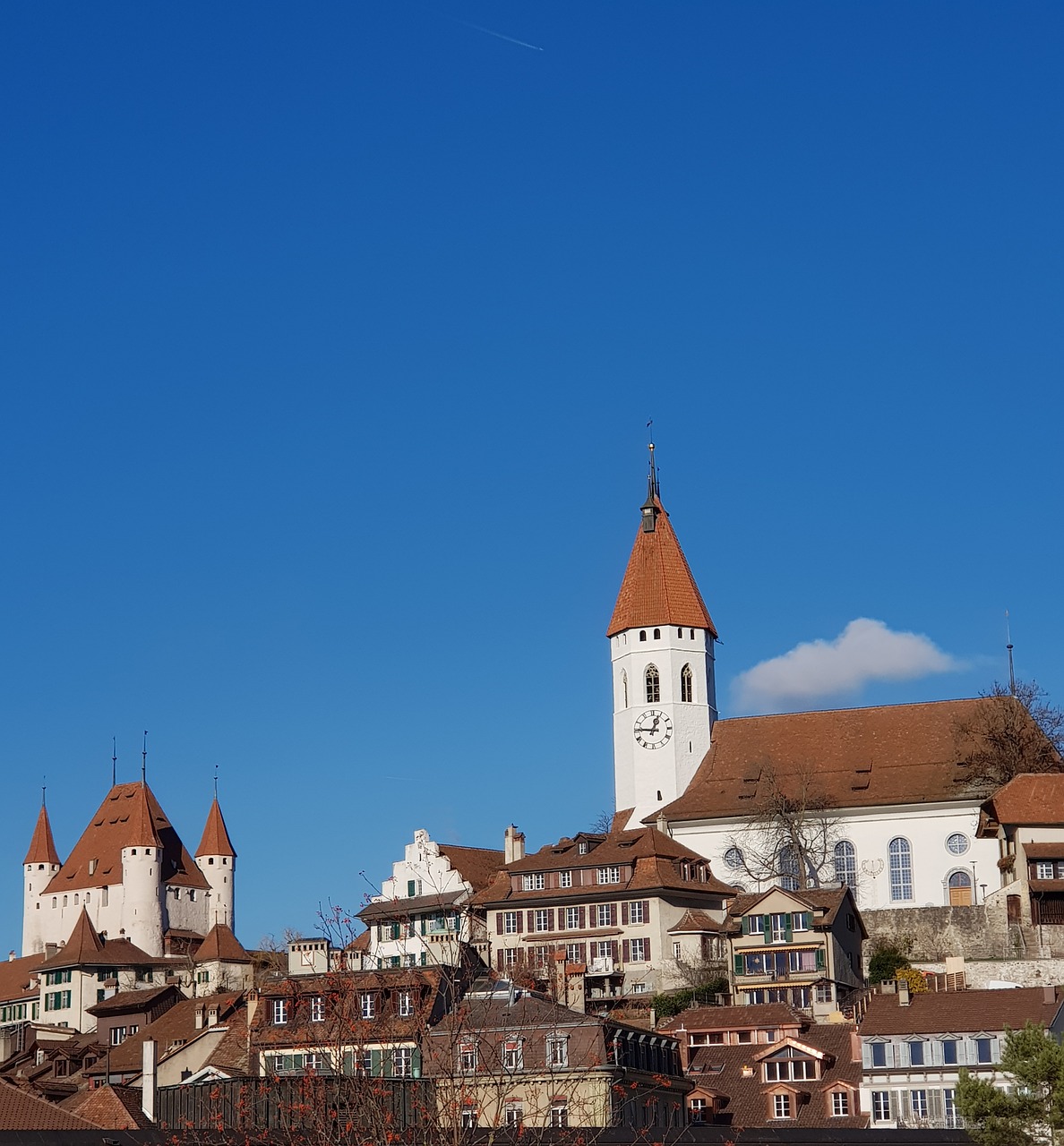 city  castle  thun free photo