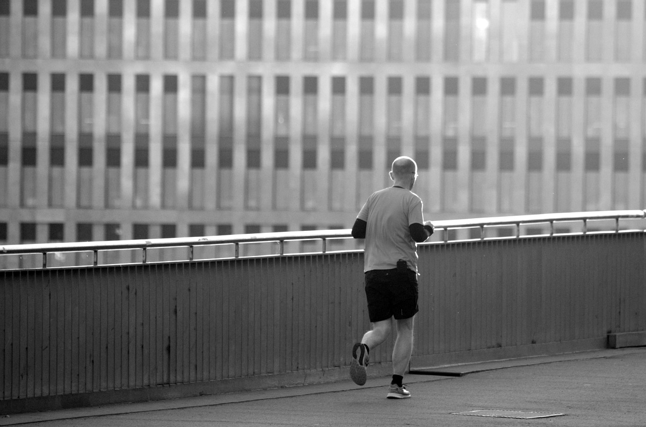 city  jogging  movement free photo