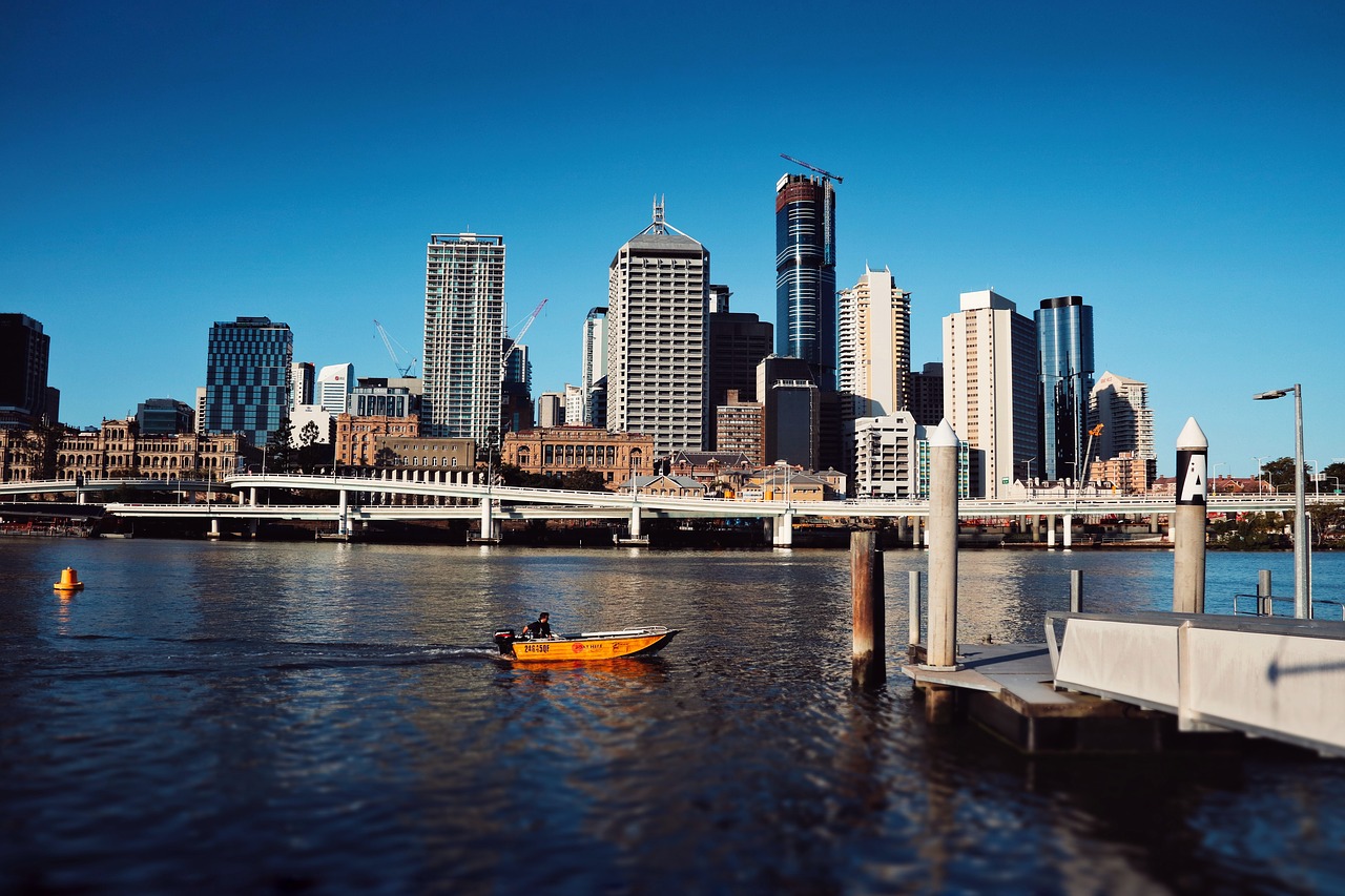 city  brisbane  river free photo