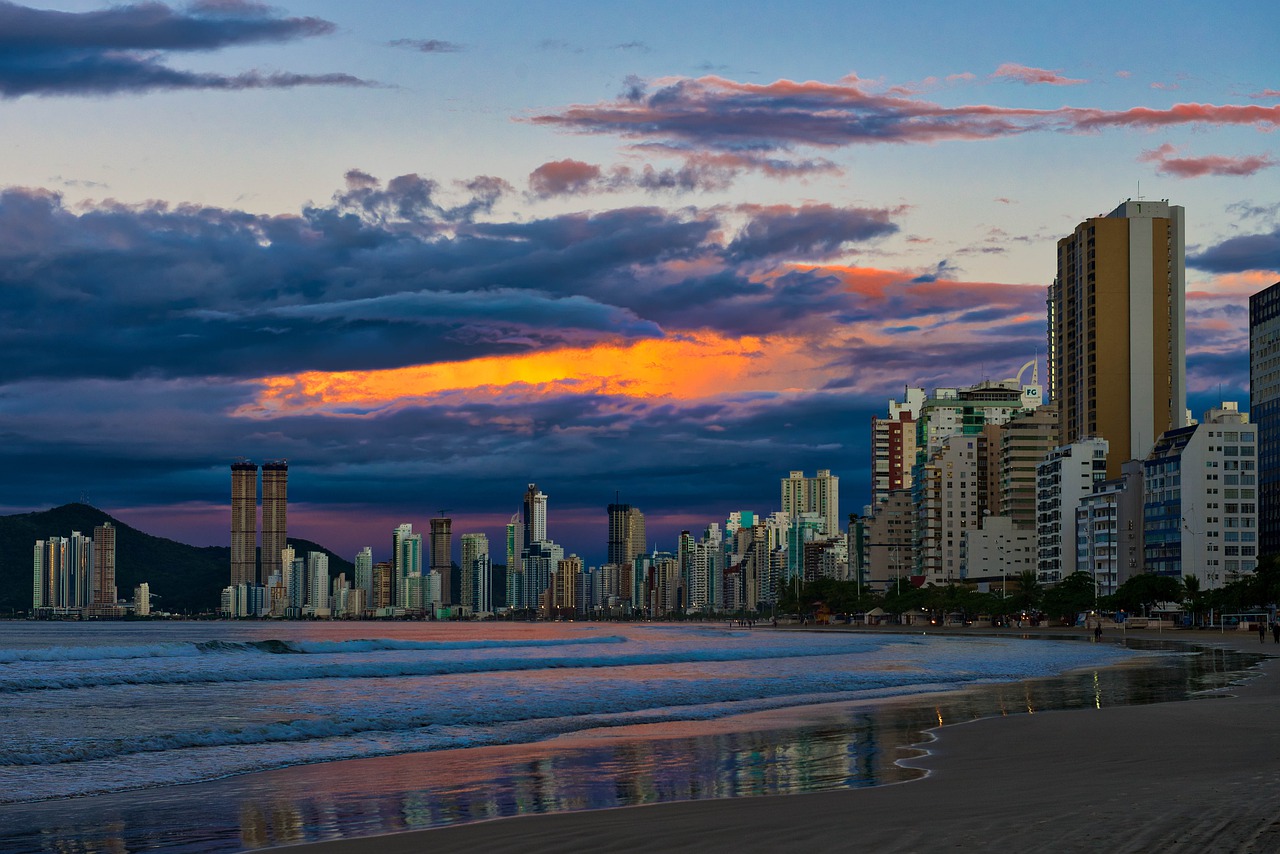 city  beach  water free photo