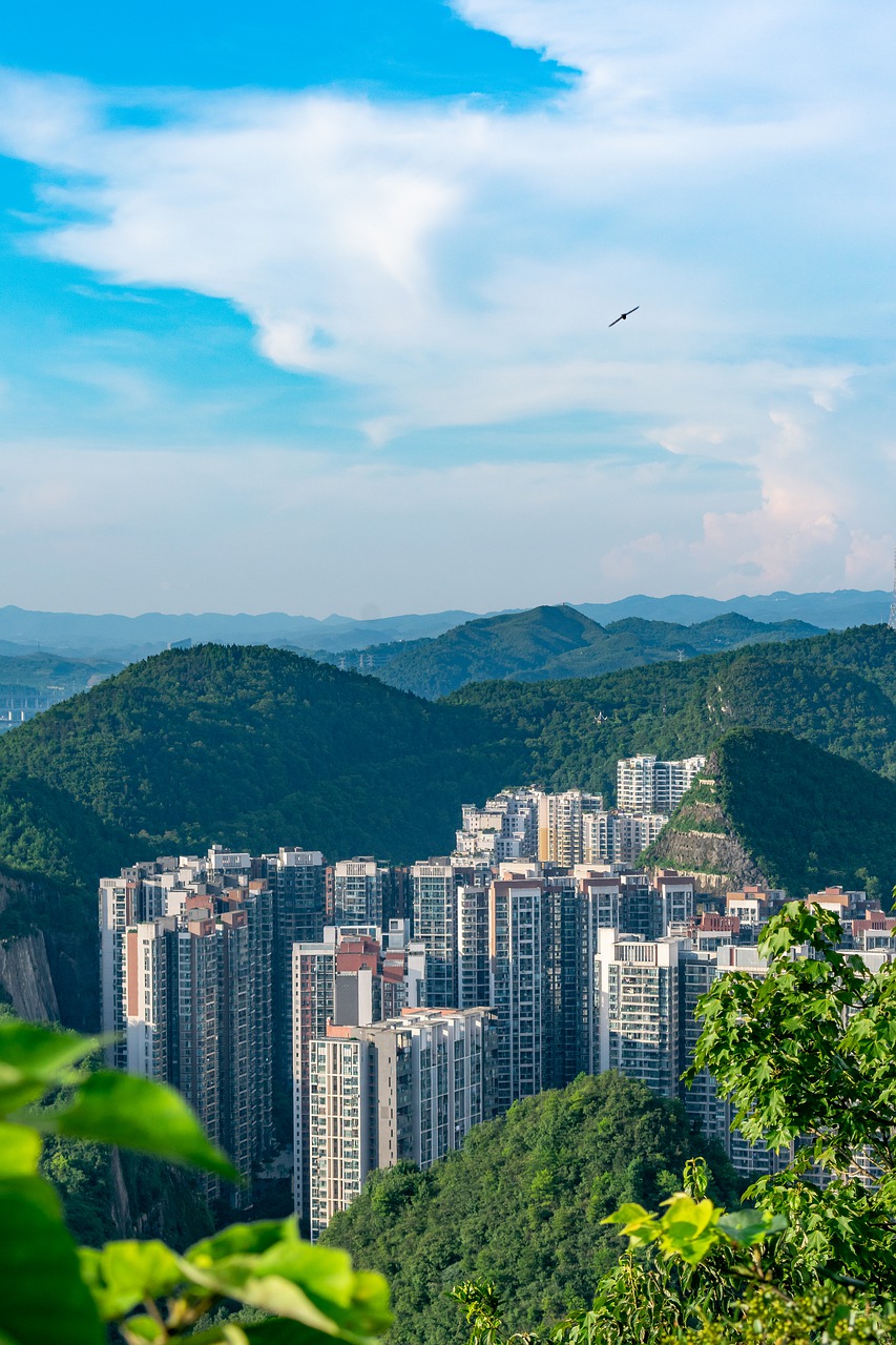 city  cityscape  at dusk free photo