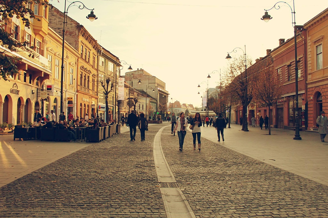 city street people free photo