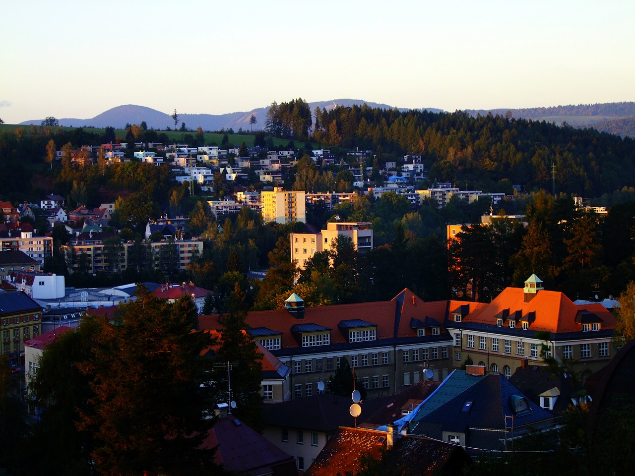 city trutnov houses free photo