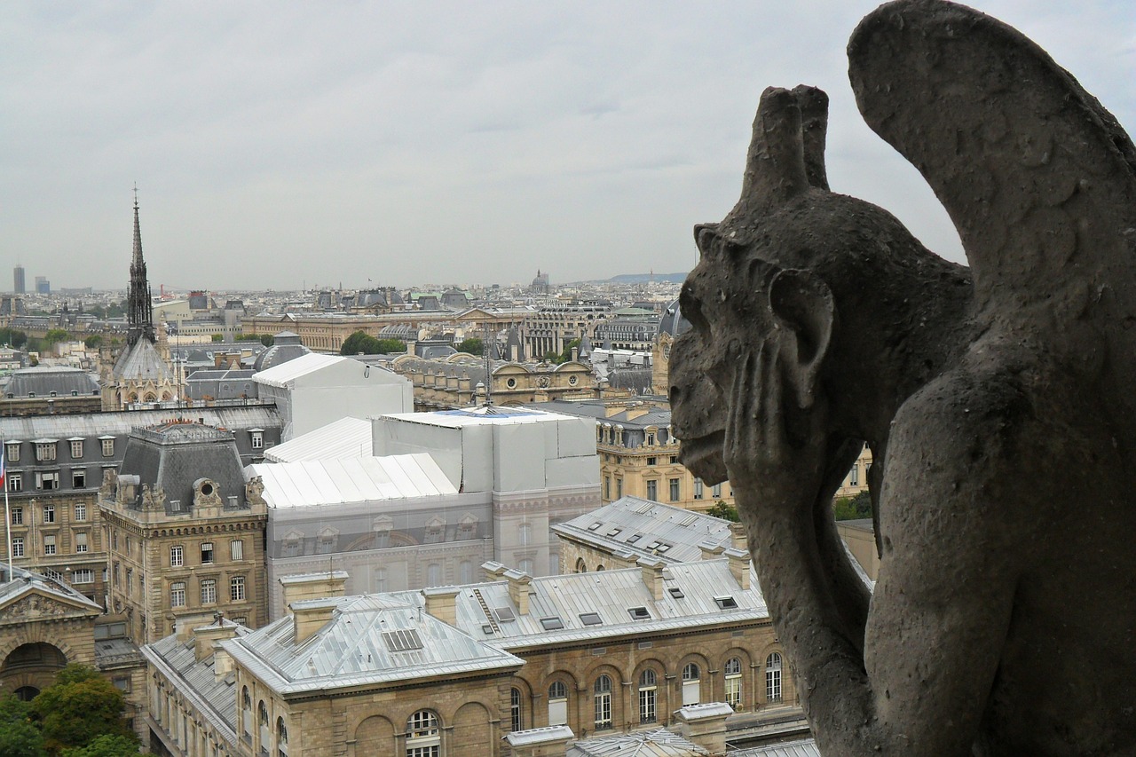 city panorama paris free photo