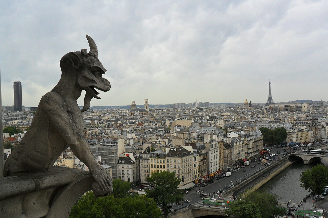 city panorama paris free photo