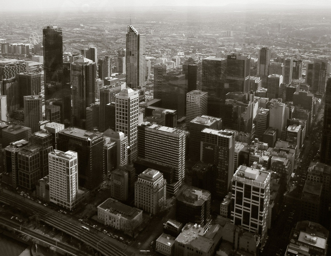 city melbourne skyline free photo