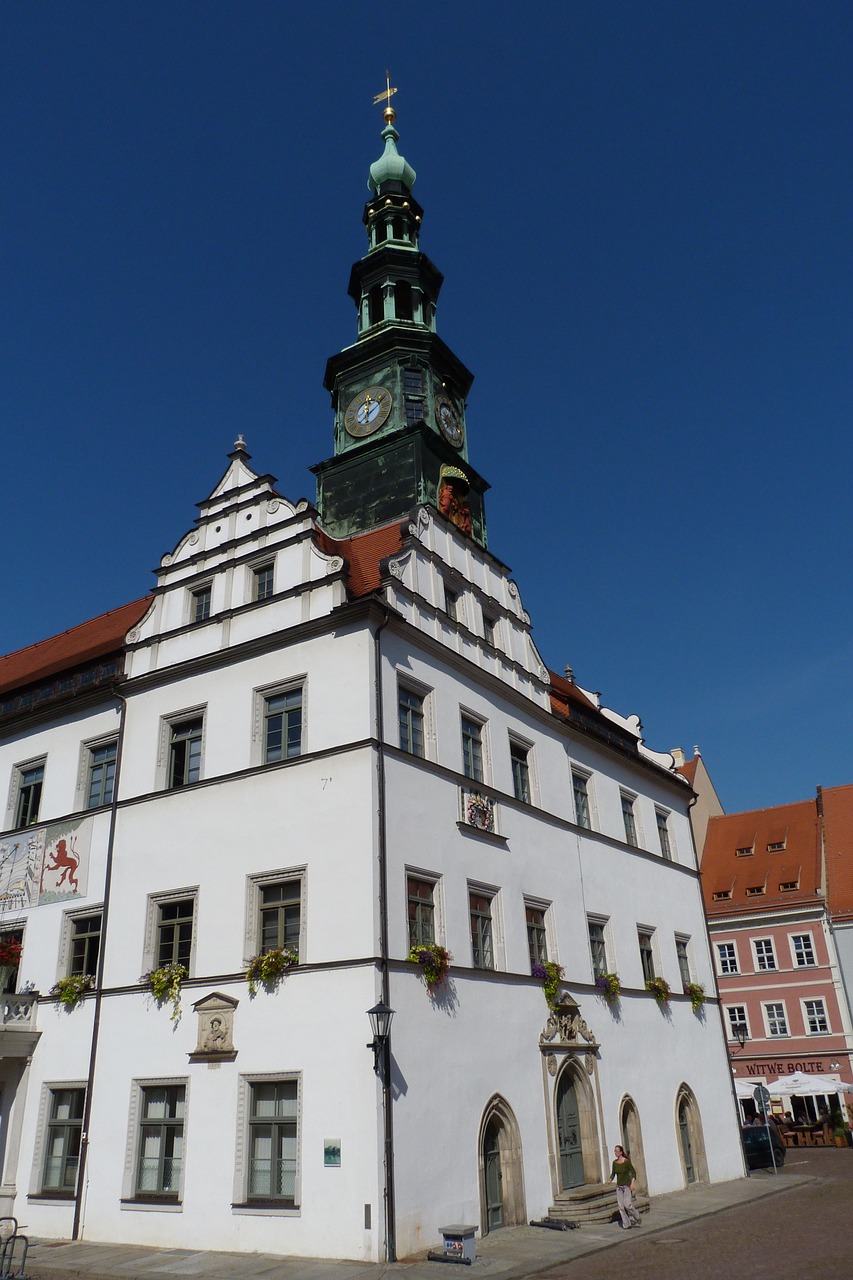 city pirna town hall free photo