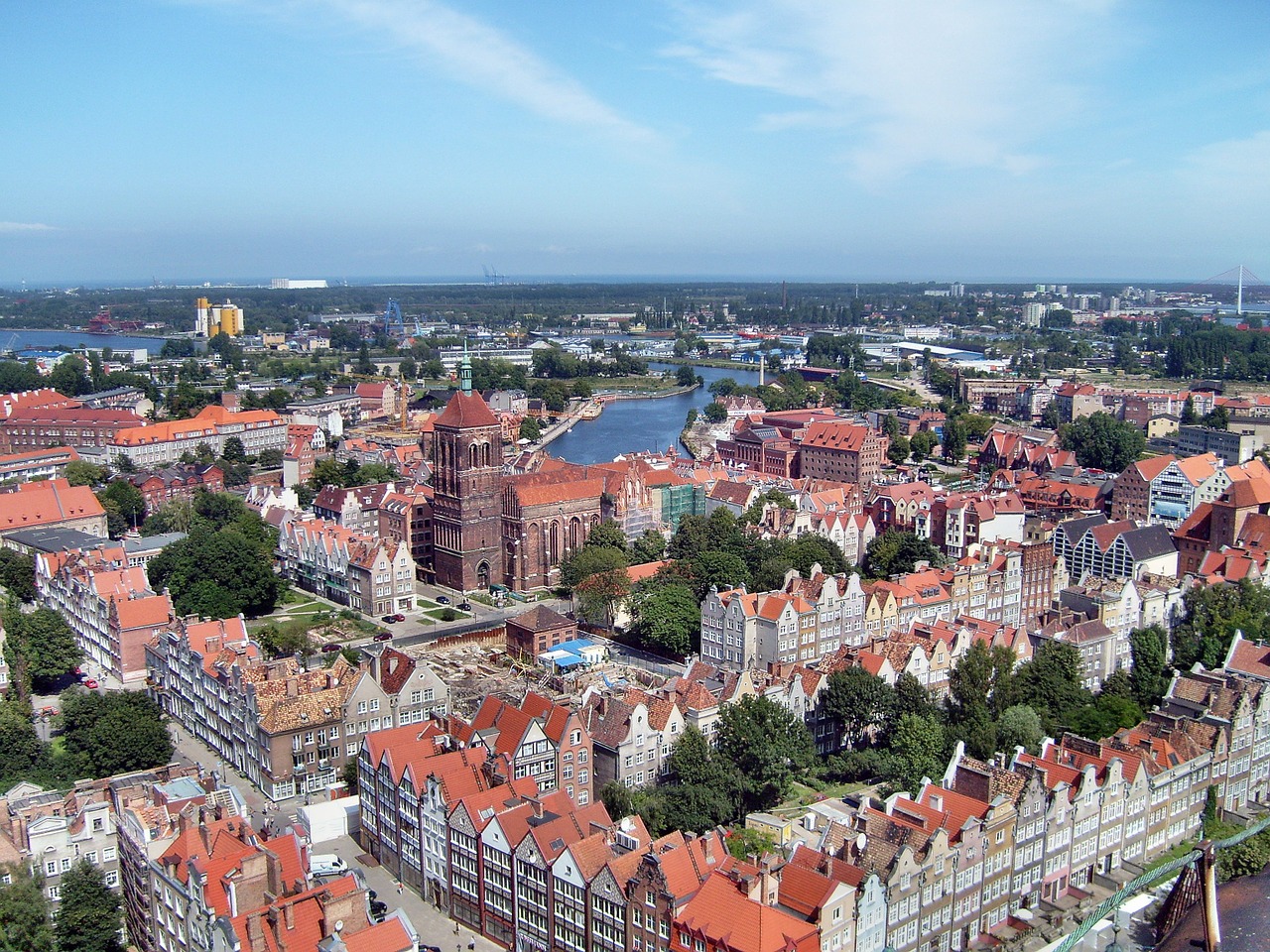 city view panorama of the city free photo